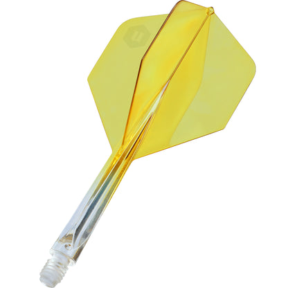 Unicorn Forge Plus Two-Tone Clear & Yellow Flight System