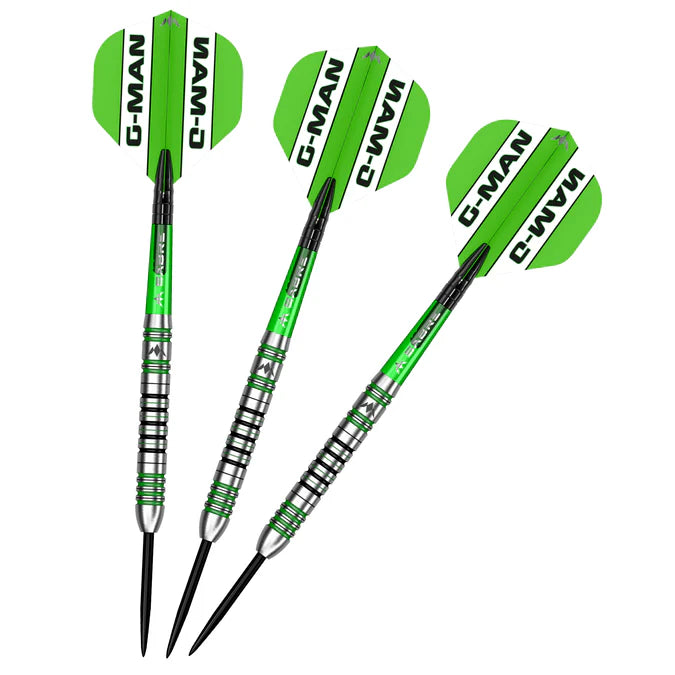 Mission Graham Hall Black & Green 90% Tungsten Steel Tip Dart Set