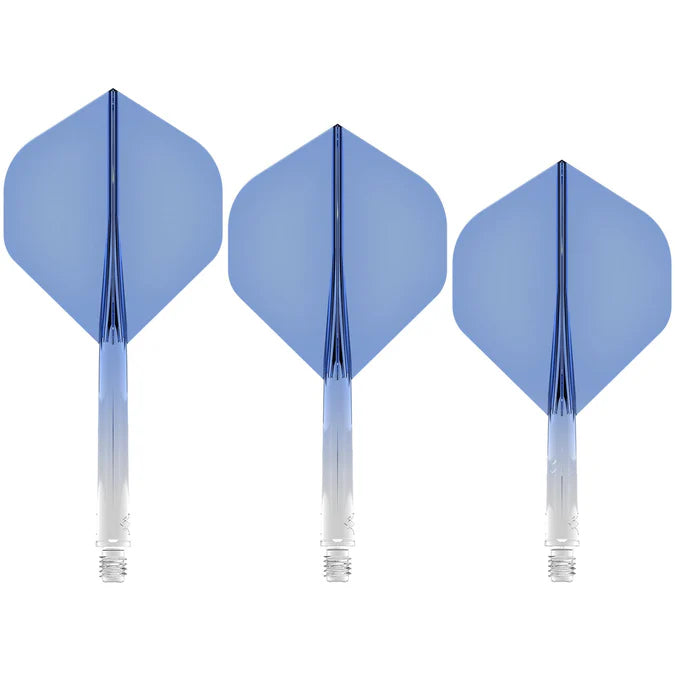 Mission Force 90 Gradient Transparent Blue No2 Moulded Flight & Shaft System