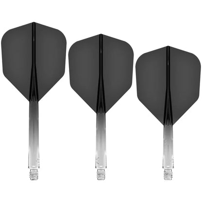 Mission Force 90 Gradient Transparent Black No6 Moulded Flight & Shaft System