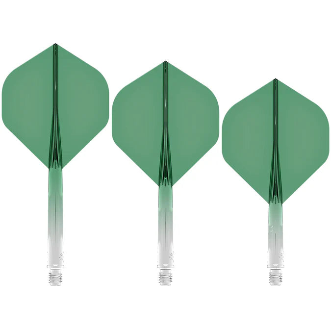 Mission Force 90 Gradient Transparent Green No2 Moulded Flight & Shaft System