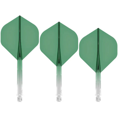 Mission Force 90 Gradient Transparent Green No2 Moulded Flight & Shaft System