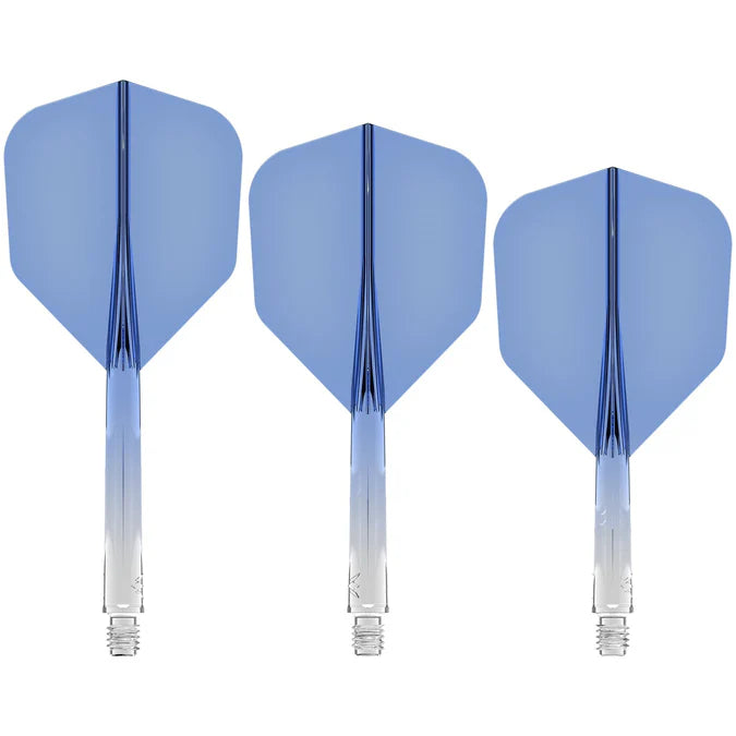 Mission Force 90 Gradient Transparent Blue No6 Moulded Flight & Shaft System