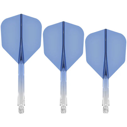 Mission Force 90 Gradient Transparent Blue No6 Moulded Flight & Shaft System