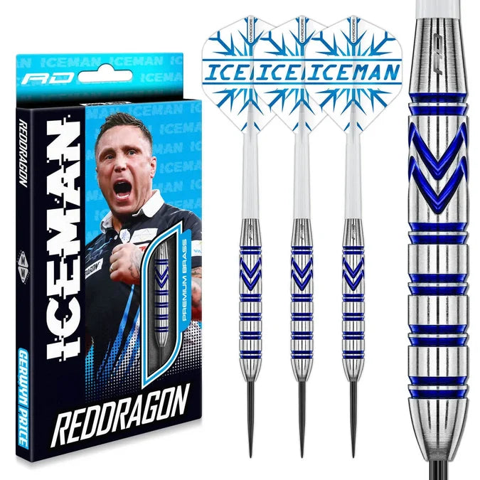 Red Dragon Gerwyn Price Brass Steel Tip Dart Set