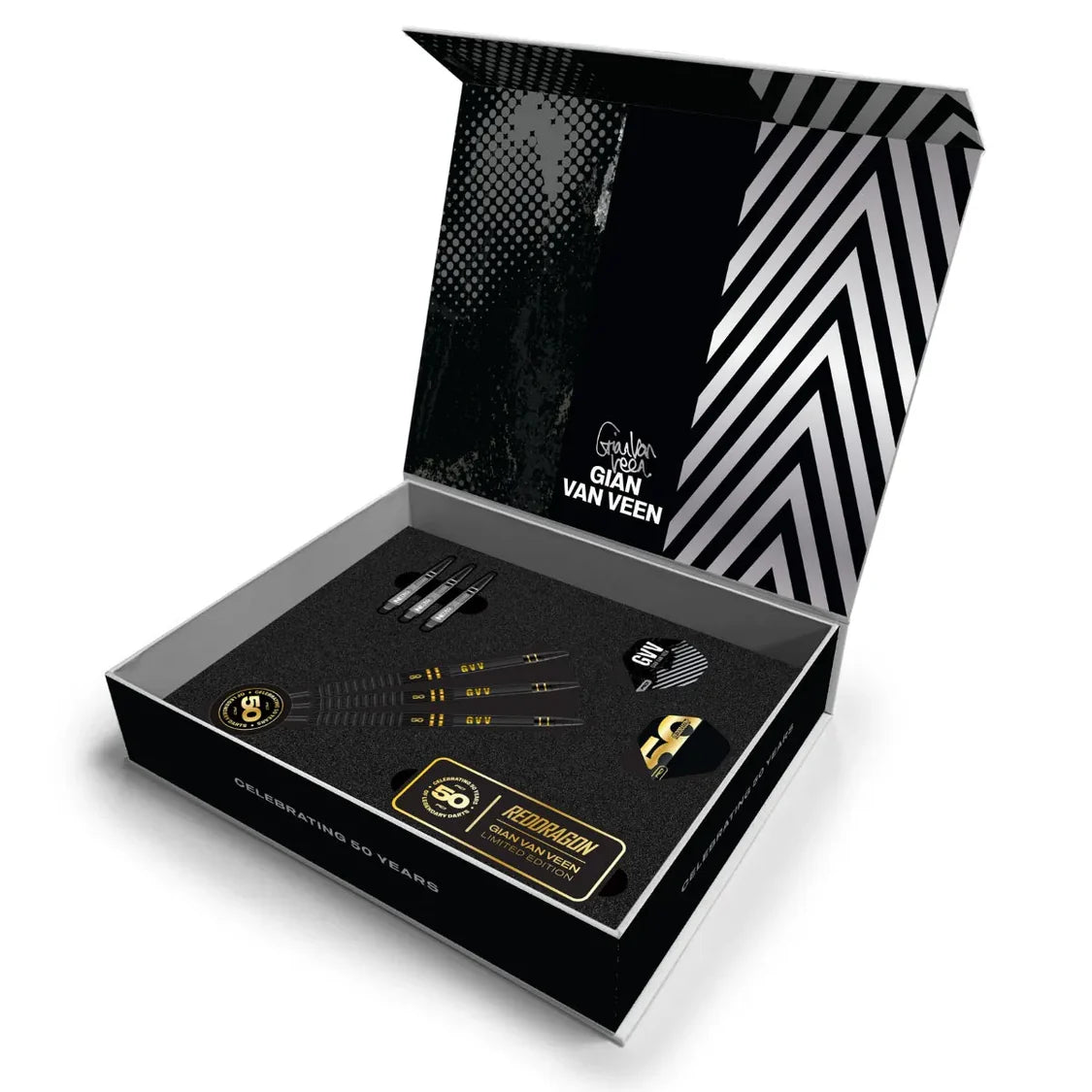 Red Dragon Gian Van Veen 50 Year Limited Edition Player Box Set