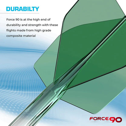 Mission Force 90 Gradient Transparent Green No2 Moulded Flight & Shaft System