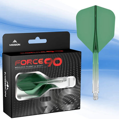 Mission Force 90 Gradient Transparent Green No6 Moulded Flight & Shaft System