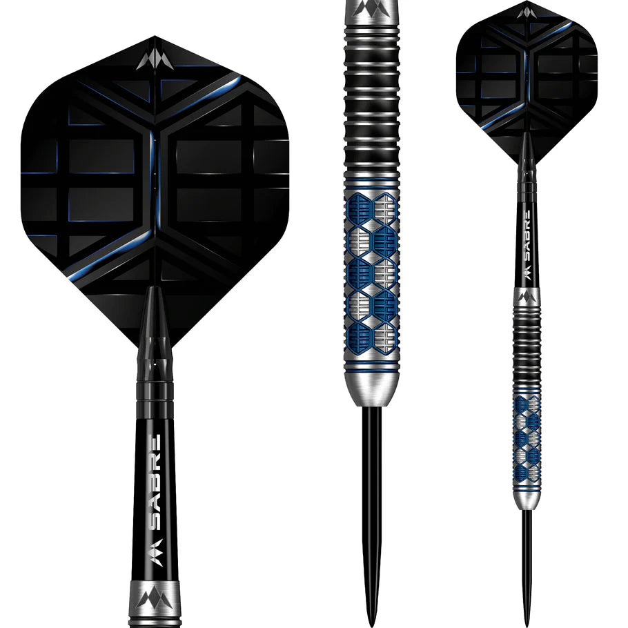 Mission Hexon Blue PVD 90% Tungsten Steel Tip Dart Set
