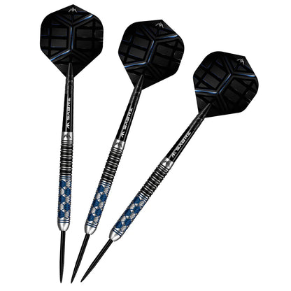 Mission Hexon Blue PVD 90% Tungsten Steel Tip Dart Set