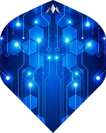 Mission ION Blue & Silver 95% Tungsten Steel Tip Dart Set