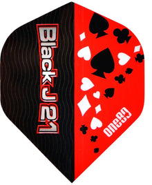 one80 Black J21 No2 130 Micron Dart Flights
