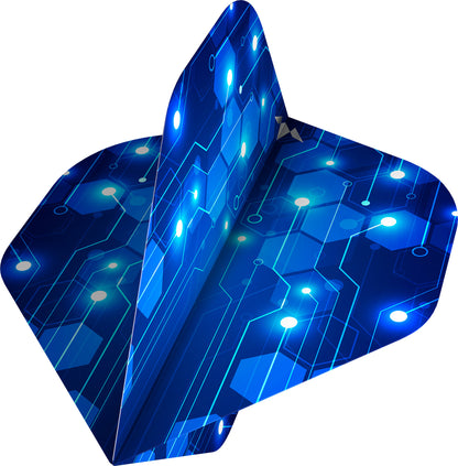 Mission ION Blue & Silver 95% Tungsten Steel Tip Dart Set