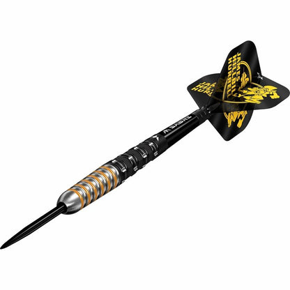 Mission James Hurrell Black PVD & Yellow 95% Tungsten Steel Tip Dart Set
