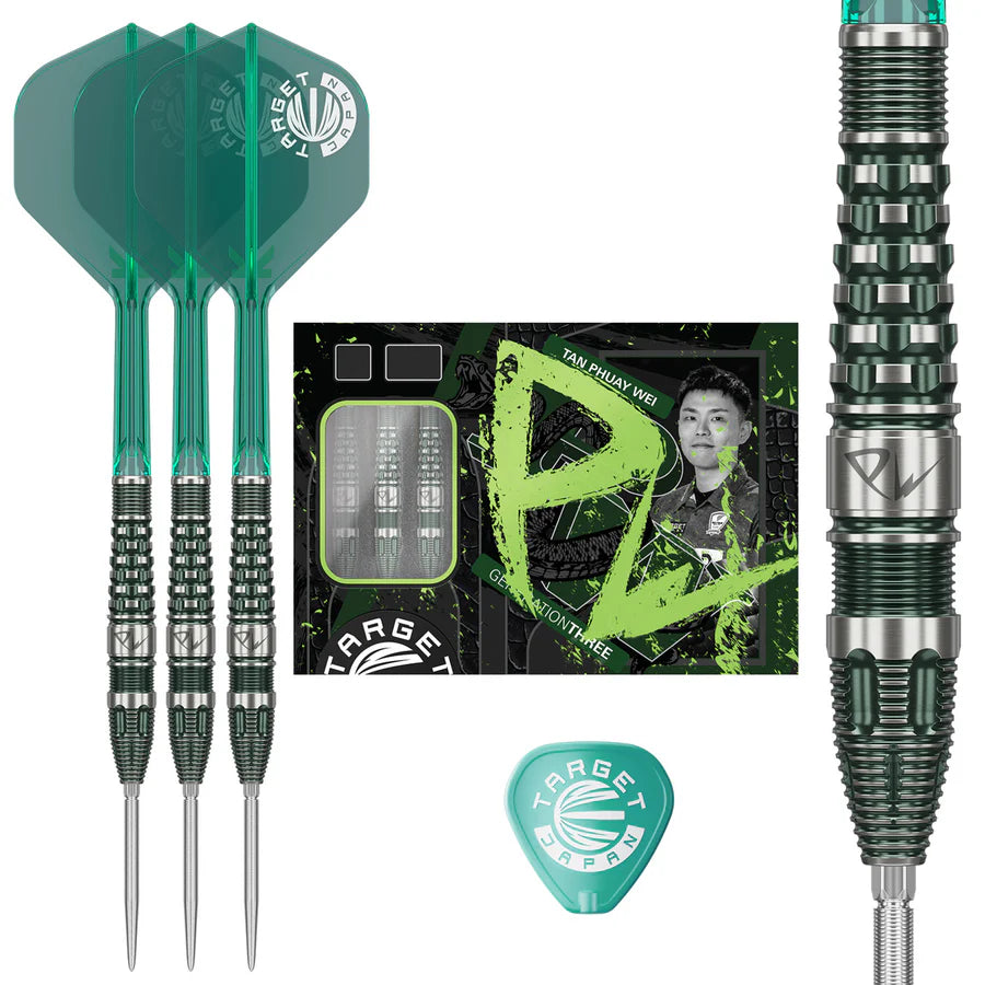 Target Japan Prime Series Tan Phuay Wei PW G3 90% Tungsten Steel Tip Dart Set
