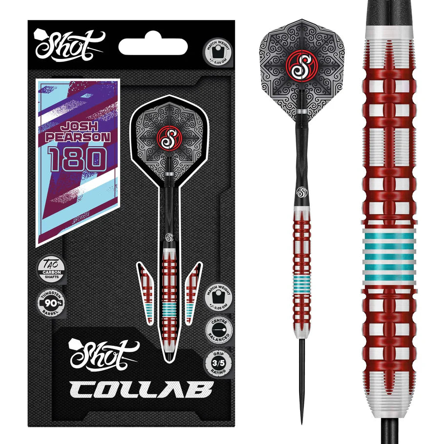 Shot Collab Josh Pearson 90% Tungsten Steel Tip Dart Set