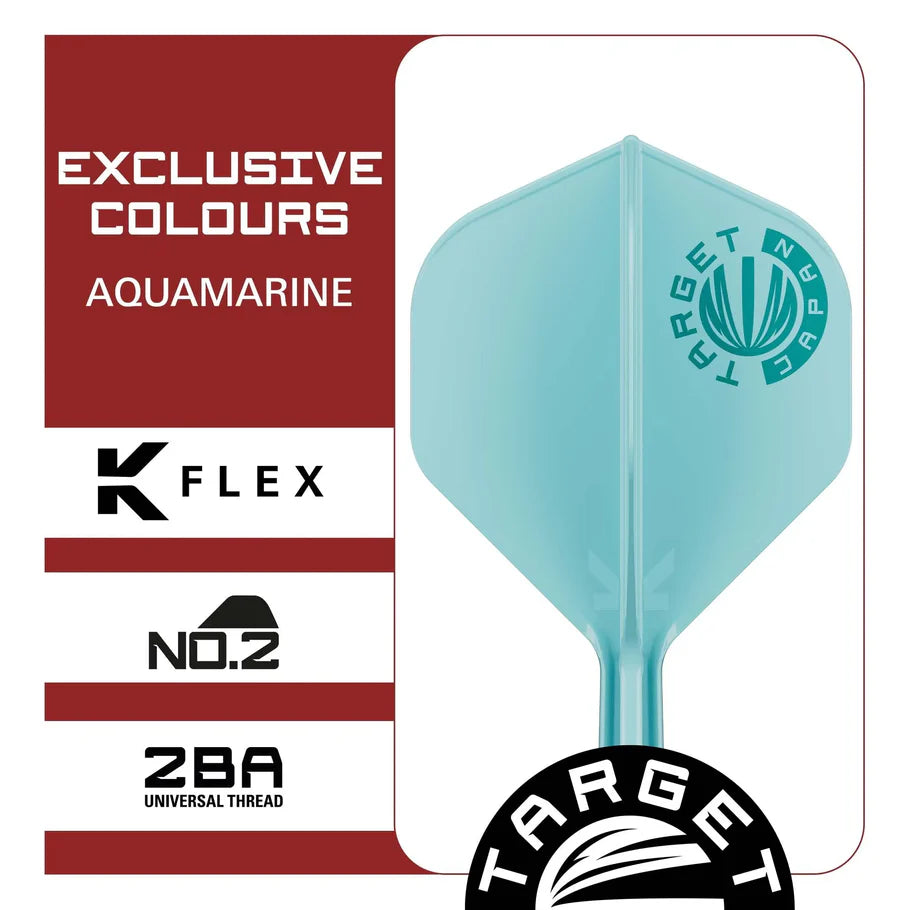 Target Japan K-Flex Aqua Logo No2 Dart Flights