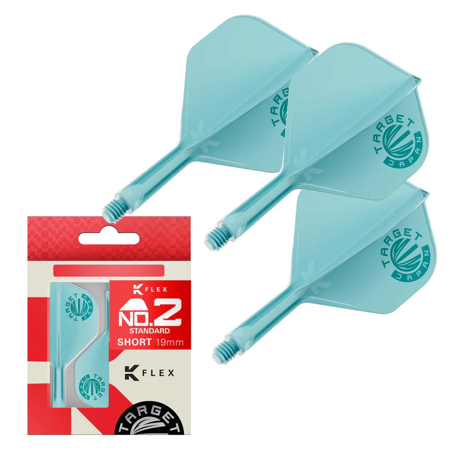Target Japan K-Flex Aqua Logo No2 Dart Flights