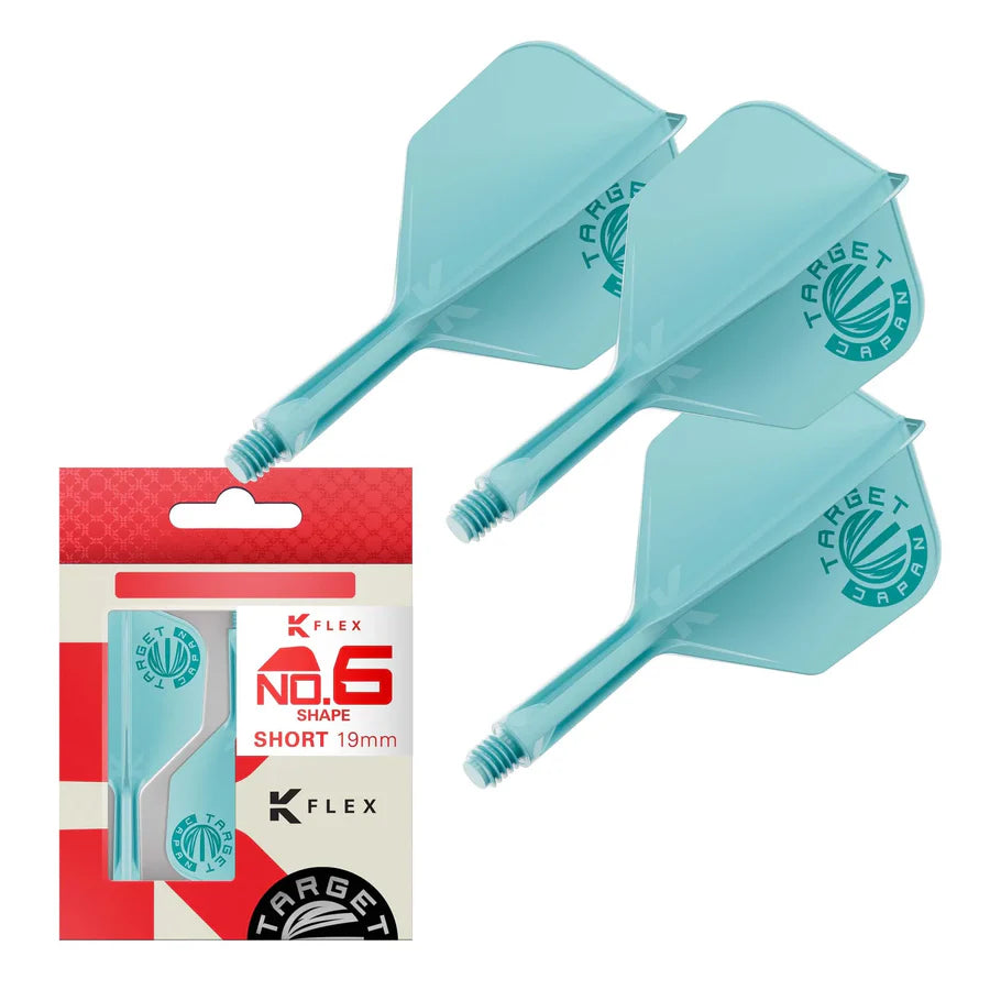 Target Japan K-Flex Aqua Logo No6 Dart Flights