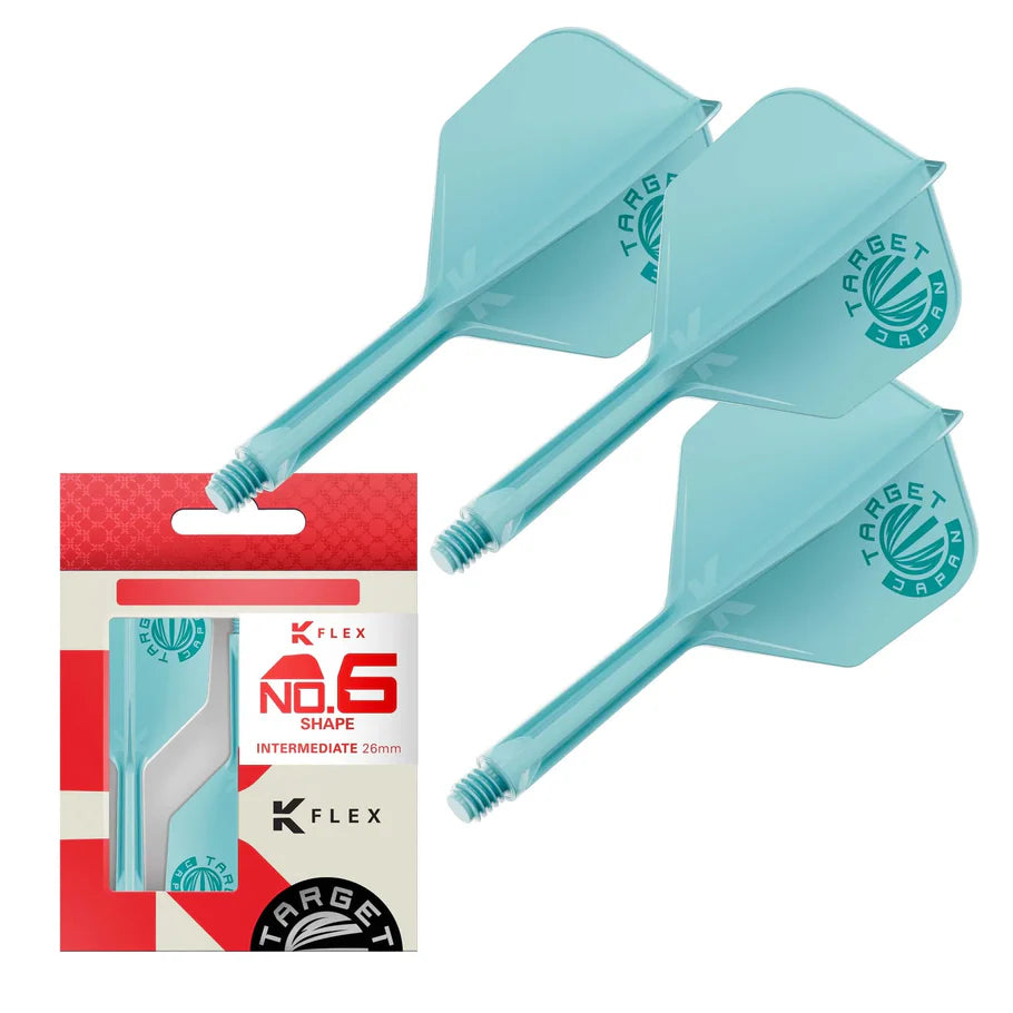 Target Japan K-Flex Aqua Logo No6 Dart Flights