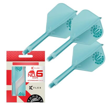 Target Japan K-Flex Aqua Logo No6 Dart Flights