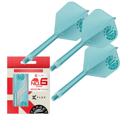 Target Japan K-Flex Aqua Logo No6 Dart Flights