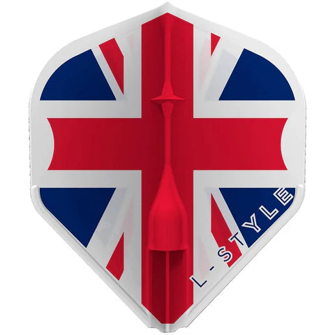 L-Style L1EZ Union Jack Clear White Flights
