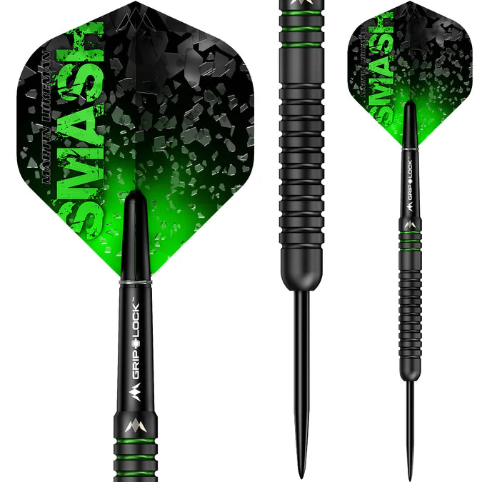 Mission Martin Lukeman Smash Black Titanium 90% Tungsten Steel Tip Dart Set
