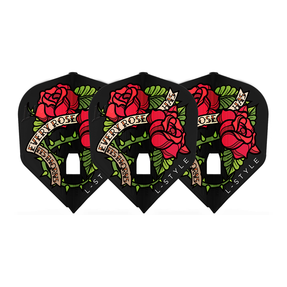 L-Style L3PRO KAMI Shape Lisa Ashton Black Flights