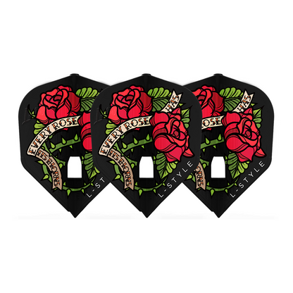 L-Style L3PRO KAMI Shape Lisa Ashton Black Flights