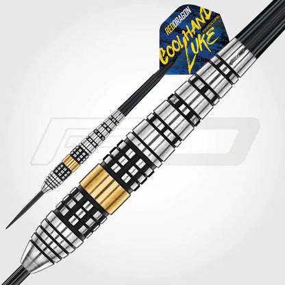 Red Dragon Luke Humphries Brass Steel Tip Dart Set