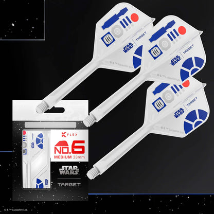 Target Star Wars™ K-Flex R2-D2 No6 Dart Flights