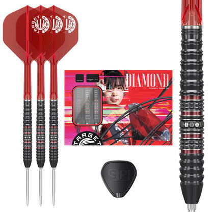 Target Japan Kosuzu Iwao Diamond Gen 4 90% Tungsten Swiss Point Steel Tip Dart Set