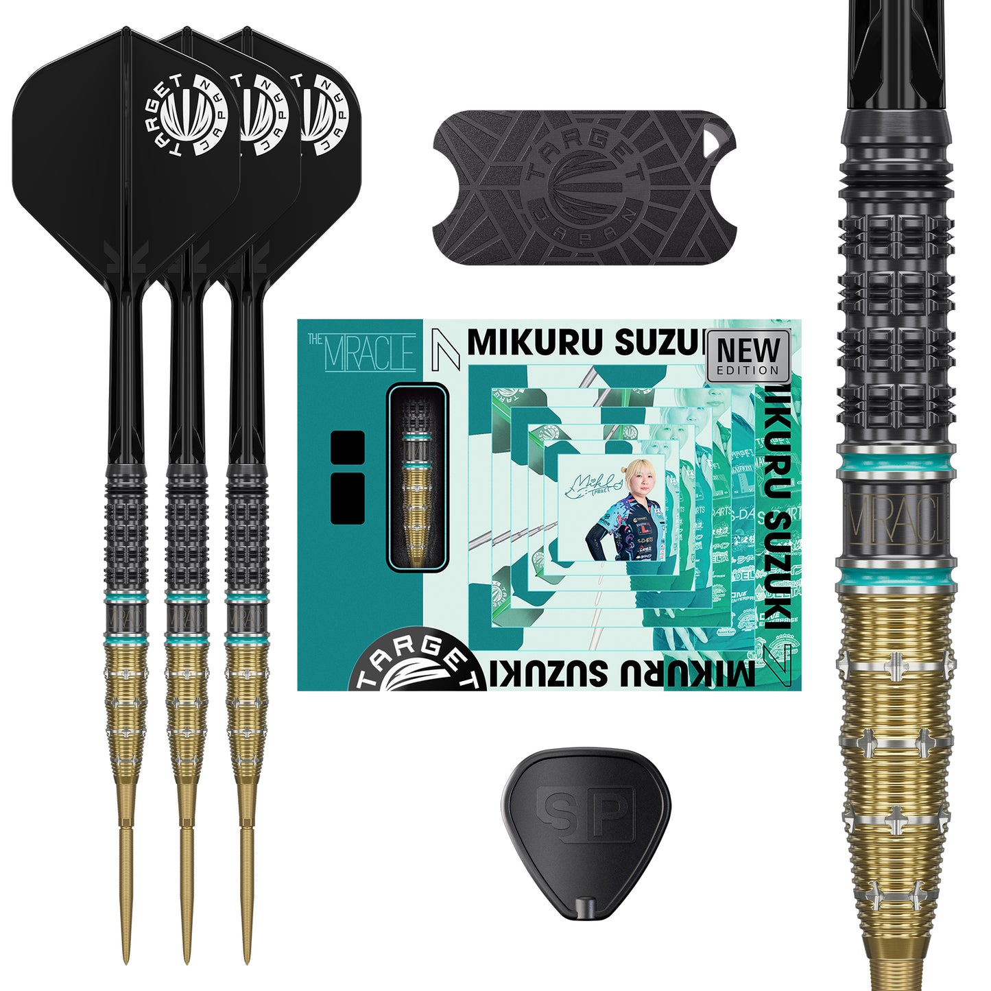 Target Japan Mikuru Suzuki The Miracle Gen 7.5 95% Tungsten Swiss Point Steel Tip Dart Set