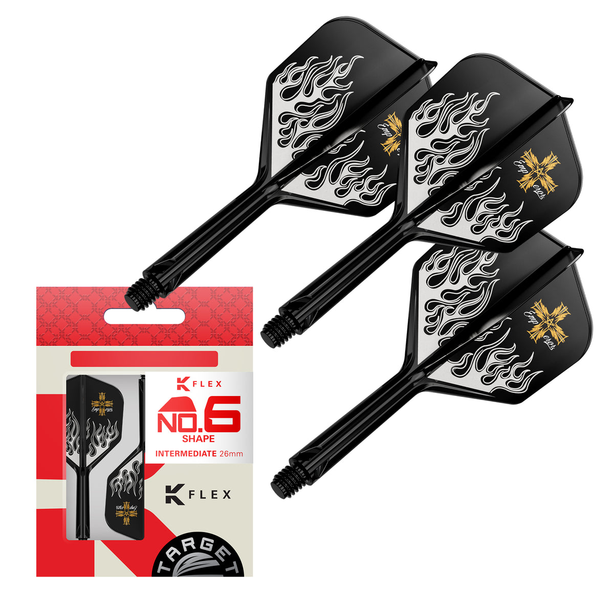 Target Japan K-Flex Mitsumasa Hoshino Pyro G2 No6 Dart Flights