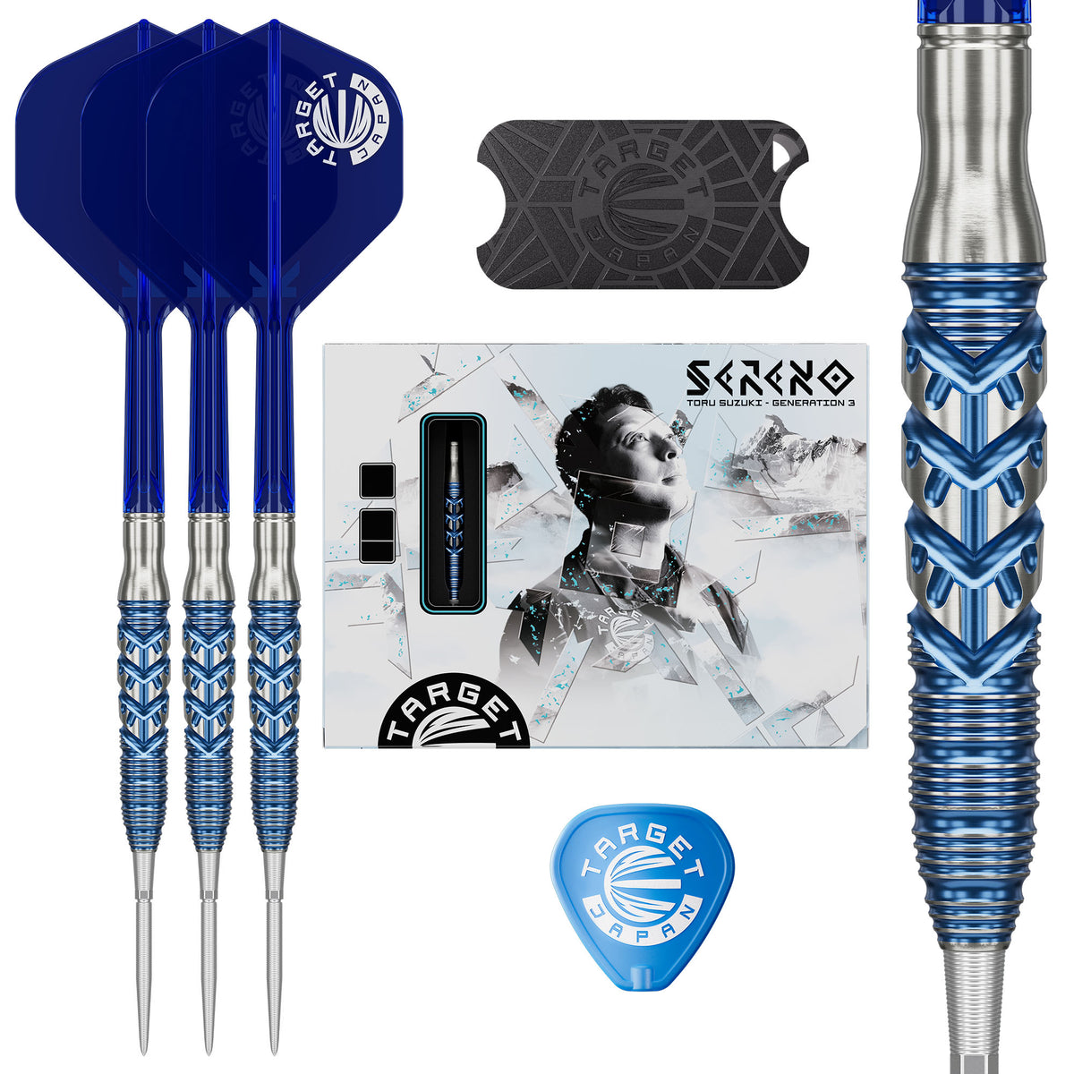 Target Japan Toru Suzuki Sereno G3 90% Tungsten Swiss Point Steel Tip Dart Set