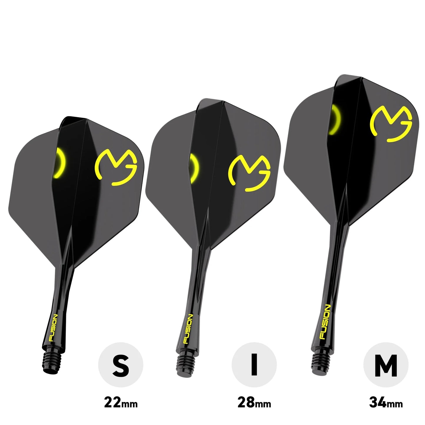 Winmau Fusion MVG Black & Green No2 Integrated Flight & Shaft