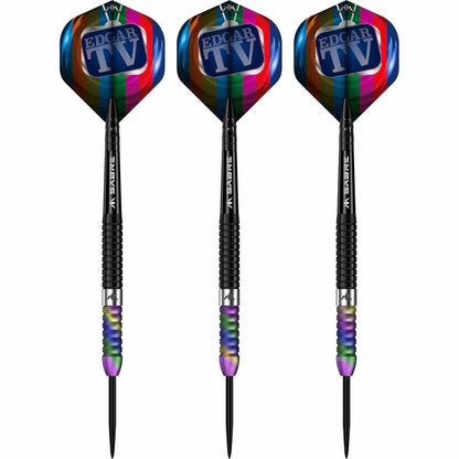 Mission Matthew Edgar Black PVD & Coral Darts 90% Tungsten Steel Tip Dart Set