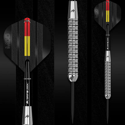 Mission Mike De Decker Silver Brass Steel Tip Dart Set