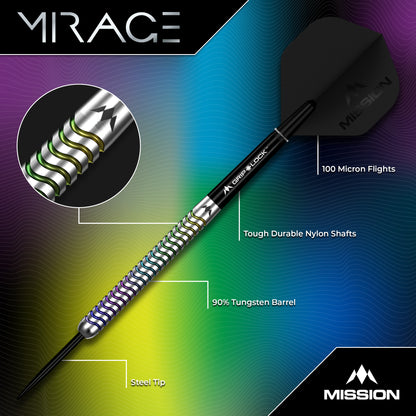 Mission Mirage 90% Tungsten Steel Tip Dart Set