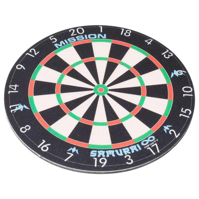Mission Dartboard Rubber Fabric Coasters (pack 2)