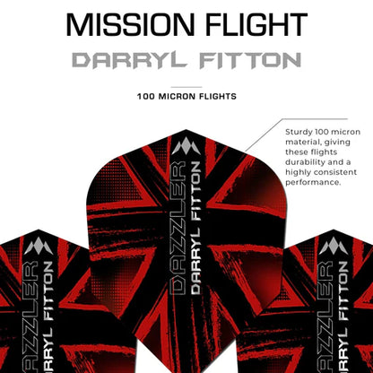 Mission Darryl Fitton The Dazzler 100 Micron No6 Dart Flights