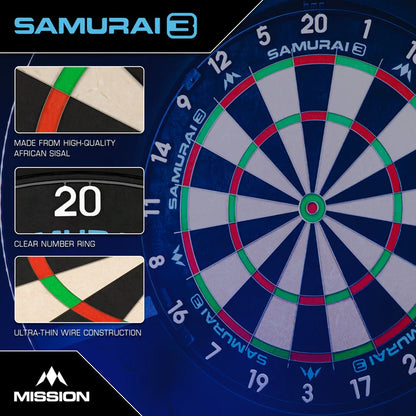 Mission Samurai 3 Dartboard