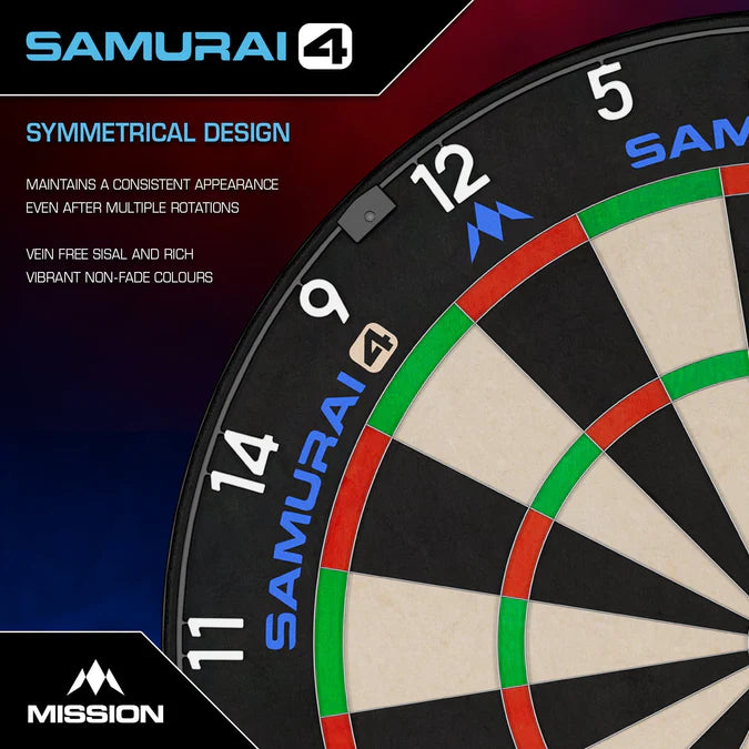 Mission Samurai 4 White Edition Dartboard