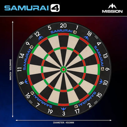 Mission Samurai 4 White Edition Dartboard