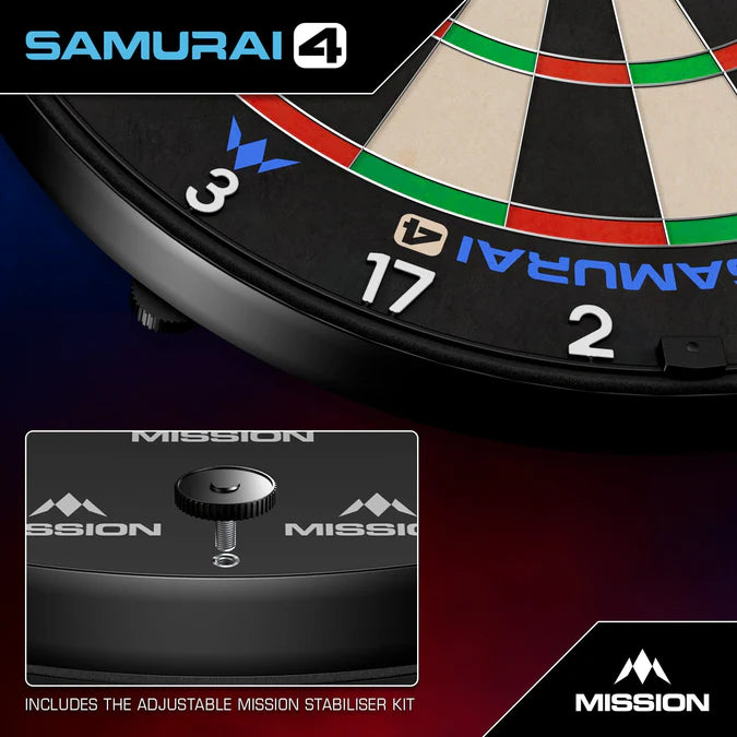 Mission Samurai 4 White Edition Dartboard