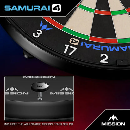 Mission Samurai 4 White Edition Dartboard