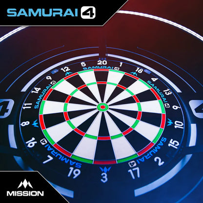 Mission Samurai 4 White Edition Dartboard