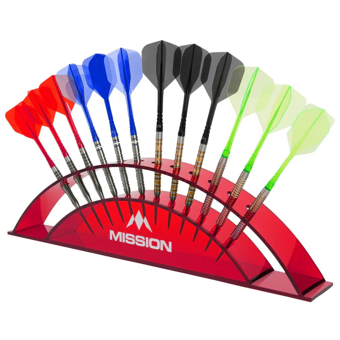 Mission Station 12 Red Acrylic Darts Display Arc