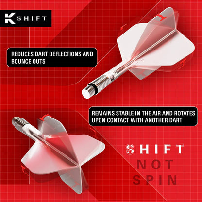 Target K-Shift White No2 Spinning Integrated Flight & Shaft
